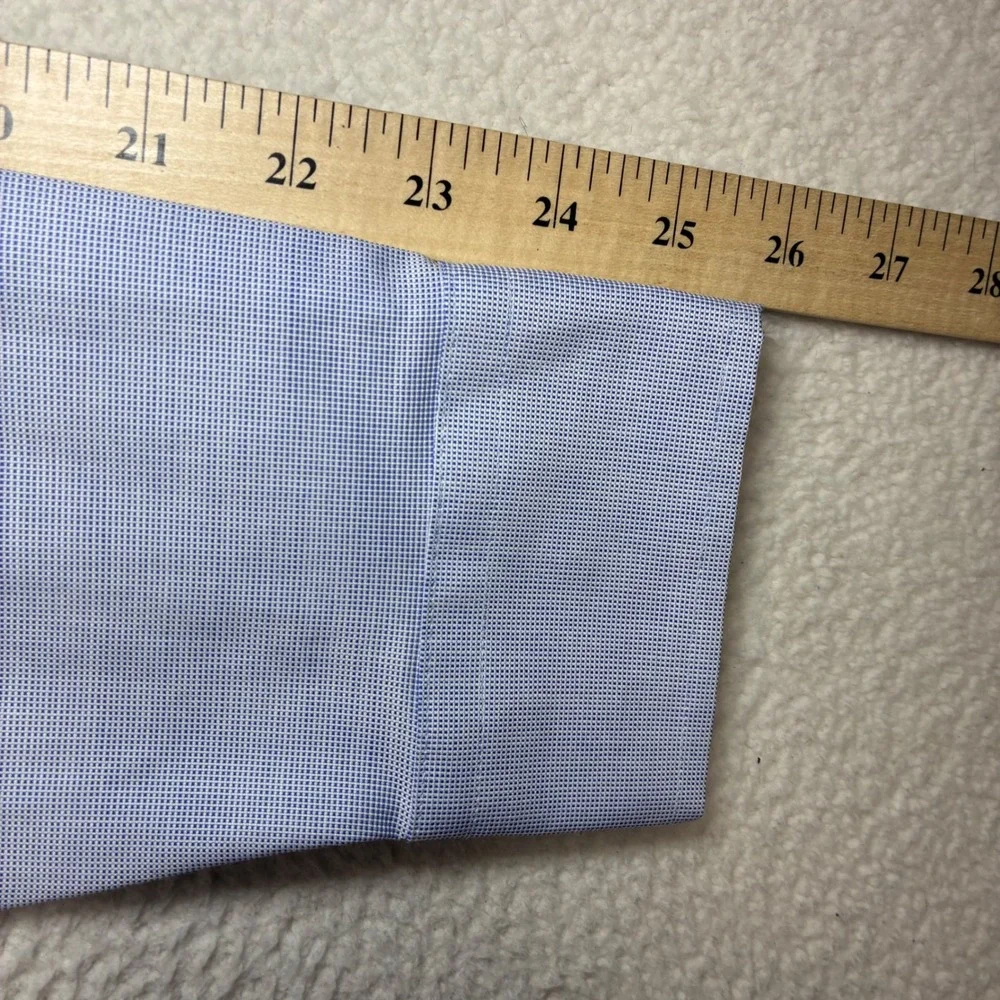 Banana Republic Untucked Dress Shirt Men M Blue Slim Non-Iron Button Preppy NWT